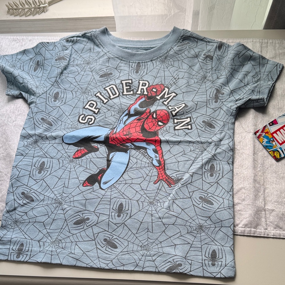 Marvel Spider-Man Blue and Red Kids T‑Shirt